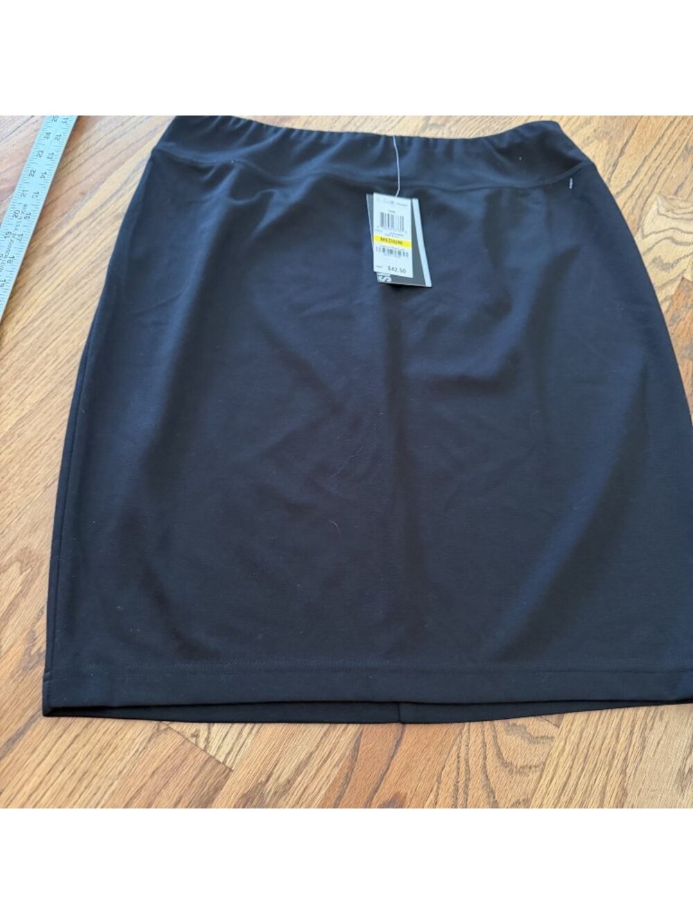 STYLE & CO WOMENS MEDIUM BLACK BASIC SKIRT PULL ON NEW